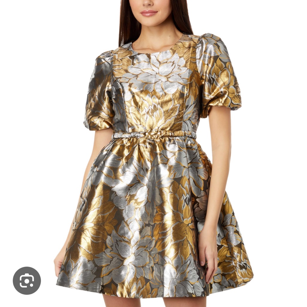 Kate Spade Size 10 Nwt Peony Parade Brocade Dress